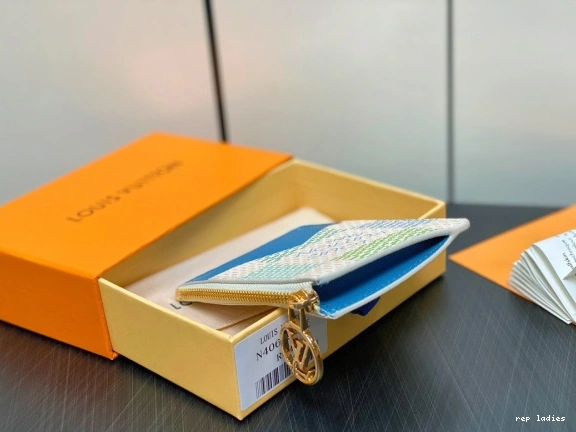Cheap Card LOUIS Holder-12*8*0.8cm VUITTON Romy 0810